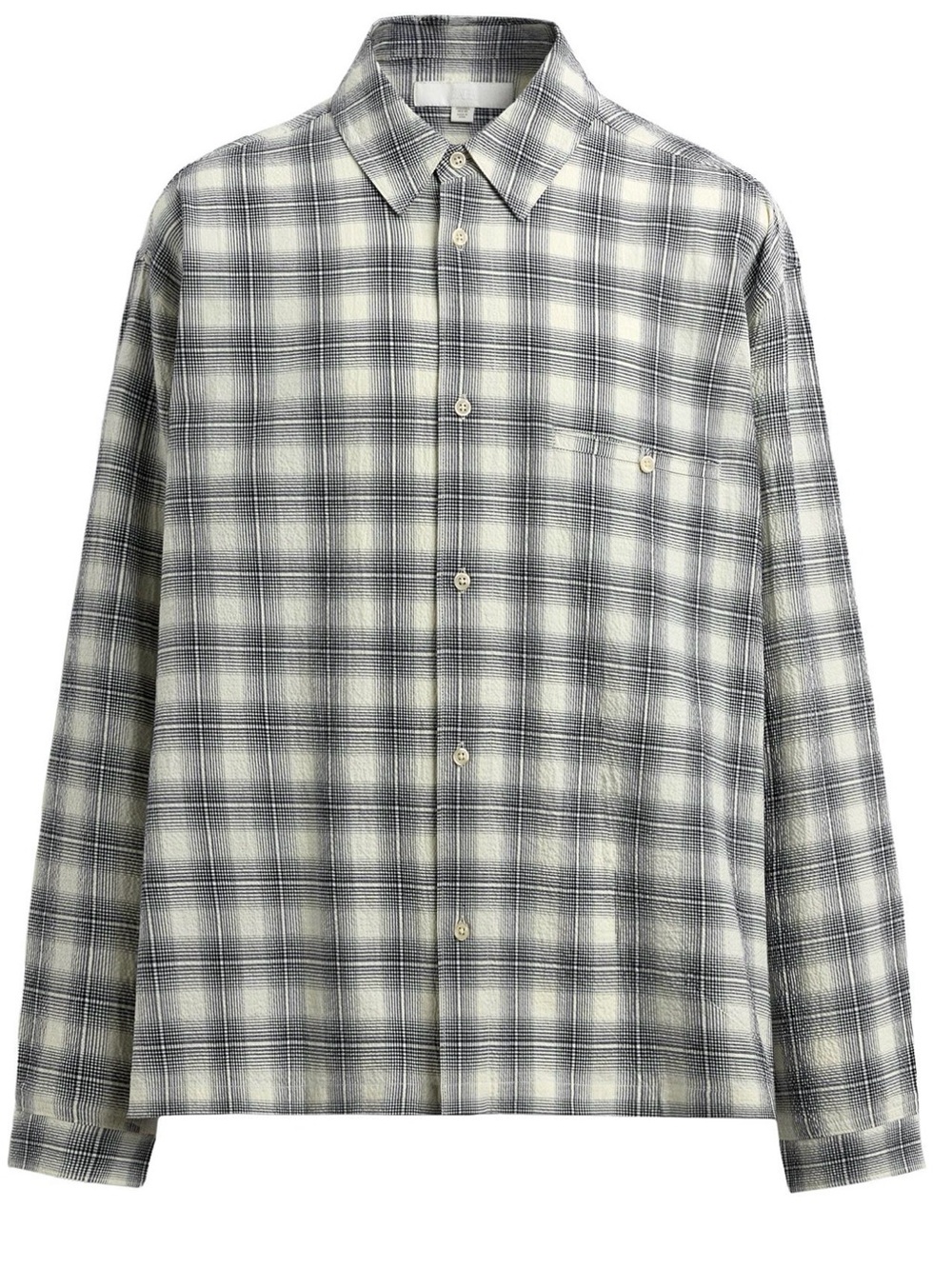 ZARA Men's Plaid Boxy Fit Button-Down Shirt Size S